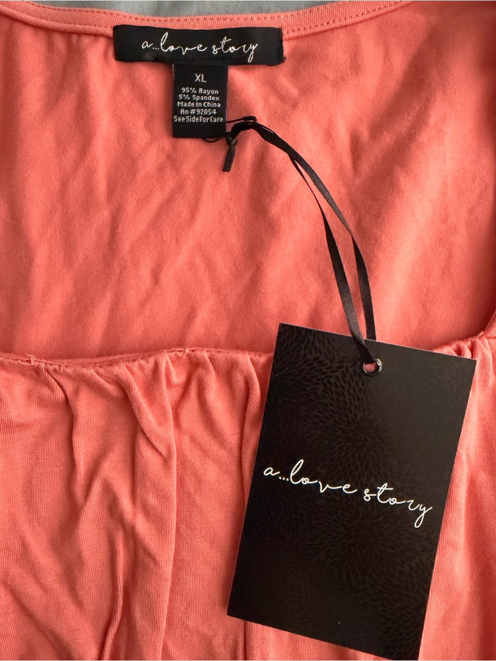 A Love Story Coral Long-Sleeve Shirt - Picture 3 of 3